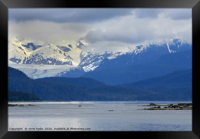 Alaskan Mountain Scene Framed Print by chris hyde