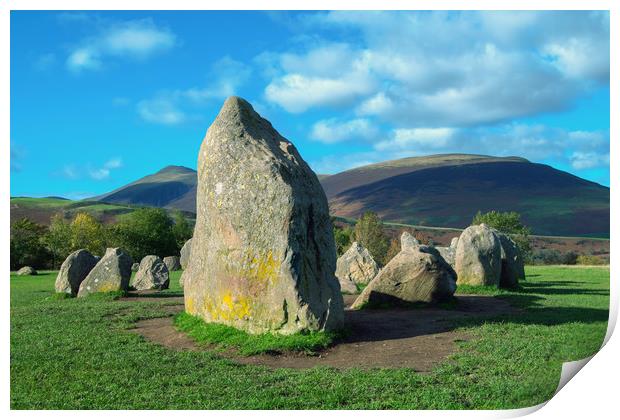 Castlerigg Stone Circle, Cumbria UK  Print by Roger Driscoll