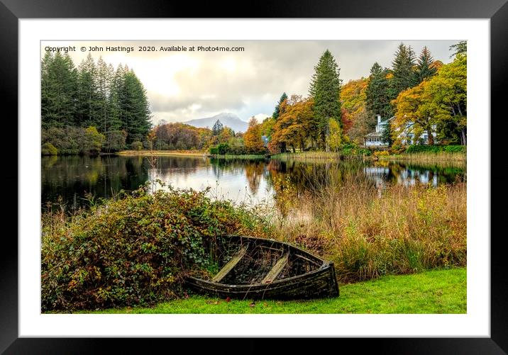 "Autumn's Colours at Loch Ard" Framed Mounted Print by John Hastings