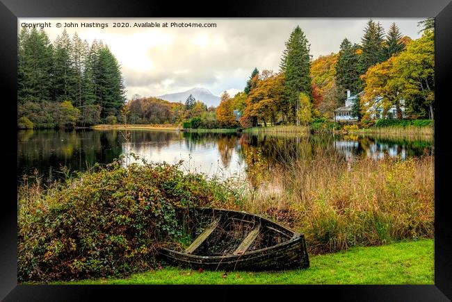 "Autumn's Colours at Loch Ard" Framed Print by John Hastings