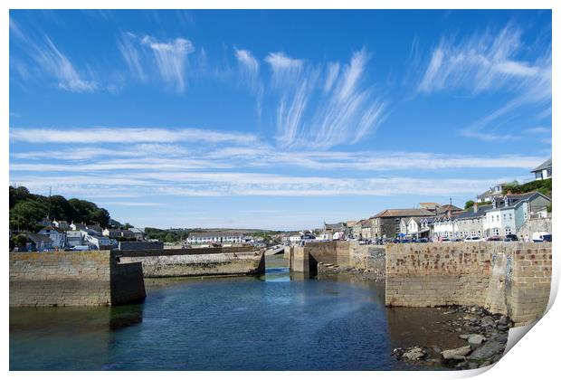 Porthleven Harbour, Cornwall  Print by Roger Driscoll