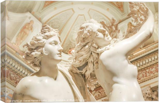 Apollo and Daphne Bernini Masterpiece Canvas Print by Daniel Ferreira-Leite