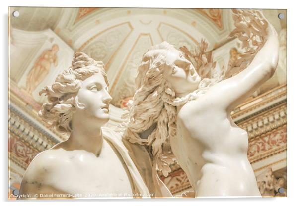 Apollo and Daphne Bernini Masterpiece Acrylic by Daniel Ferreira-Leite