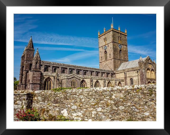 St Davids Cathedral, St Davids, South Wales Framed Mounted Print by Chris Yaxley