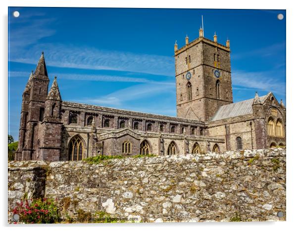 St Davids Cathedral, St Davids, South Wales Acrylic by Chris Yaxley
