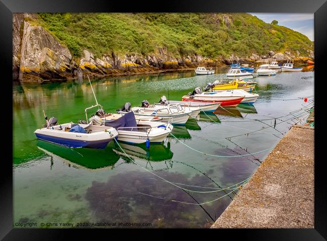 PorthClais Harbour, Pembrokeshire, South Wales Framed Print by Chris Yaxley