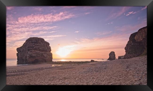 Marsden Rock Sunrise, Tyne and Wear Framed Print by Rob Cole