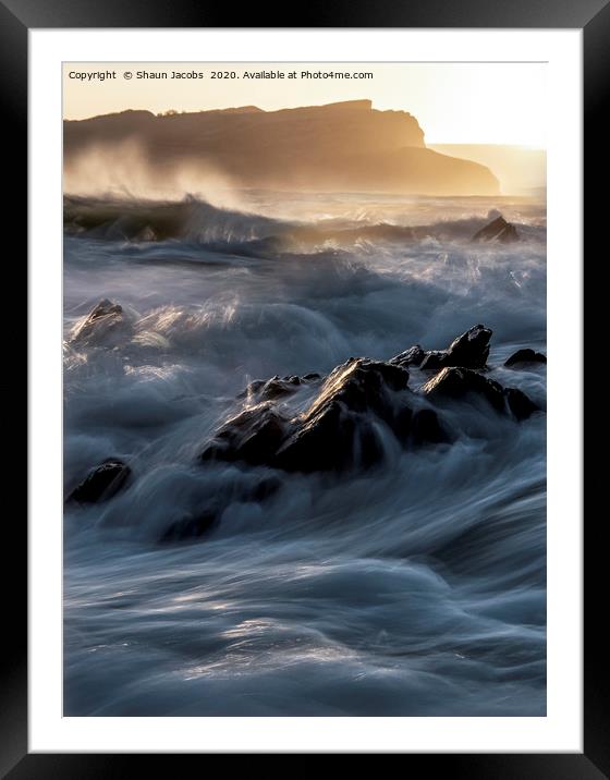 Mupe bay rough seas  Framed Mounted Print by Shaun Jacobs