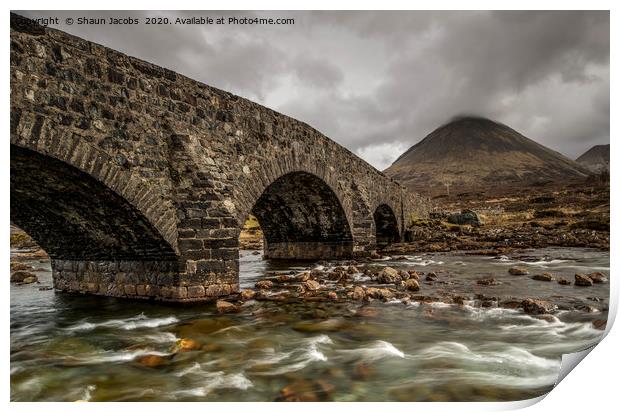 Sligachan bridge on the Isle of Skye  Print by Shaun Jacobs