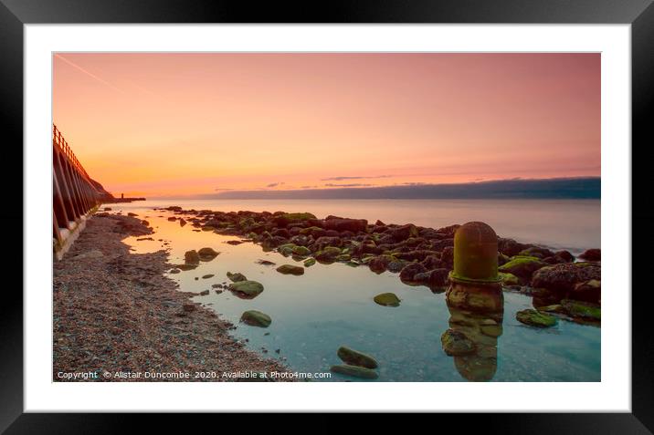Rock Pool Rise Framed Mounted Print by Alistair Duncombe