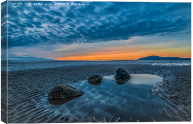 Walney Island Sunset. Canvas Print by Simon Hall