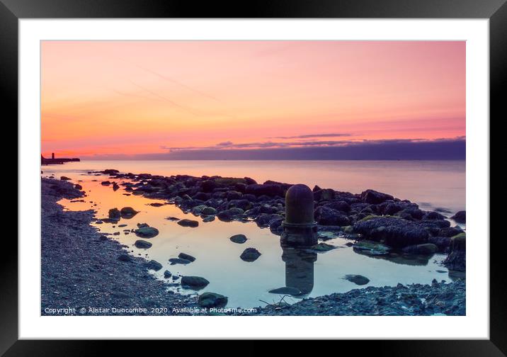 Rock and Glow  Framed Mounted Print by Alistair Duncombe
