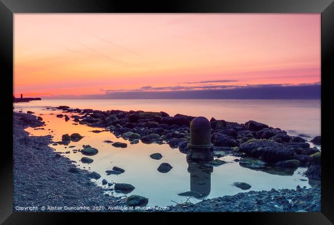 Rock and Glow  Framed Print by Alistair Duncombe