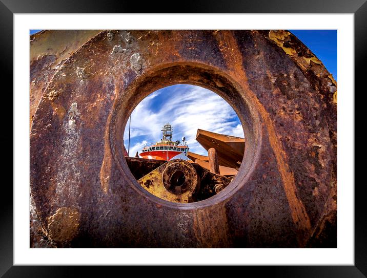 Through the round window! Framed Mounted Print by Don Nealon