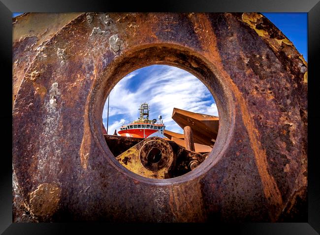 Through the round window! Framed Print by Don Nealon