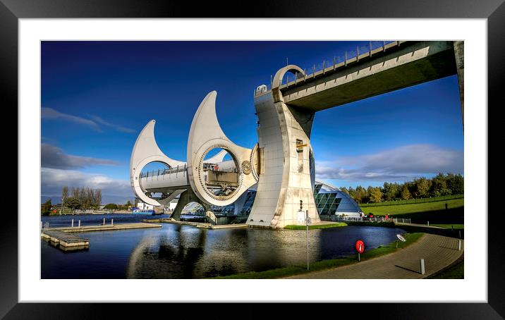 The Falkirk Wheel Framed Mounted Print by Don Nealon