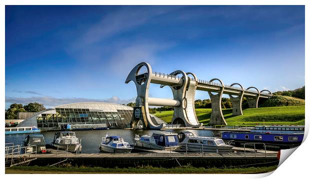 The Falkirk Wheel Print by Don Nealon