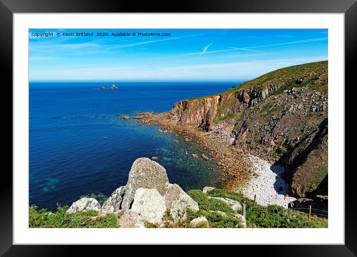 cot cove cornwall Framed Mounted Print by Kevin Britland
