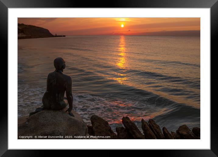 Mermaid Rise  Framed Mounted Print by Alistair Duncombe