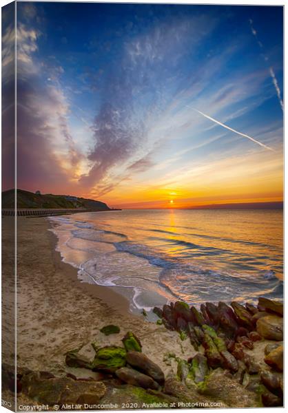 Sunny Sands Sunrise Canvas Print by Alistair Duncombe