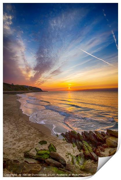 Sunny Sands Sunrise Print by Alistair Duncombe