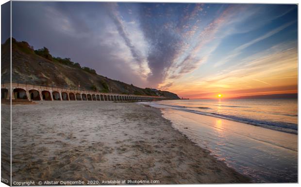 Sunny Sands Sunrise  Canvas Print by Alistair Duncombe