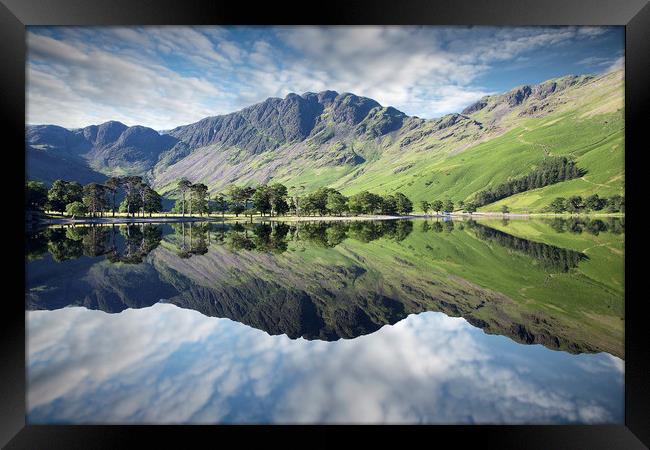 Reflections of Haystacks in Buttermere Framed Print by Martin Lawrence