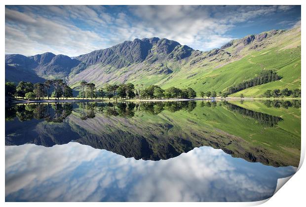 Reflections of Haystacks in Buttermere Print by Martin Lawrence