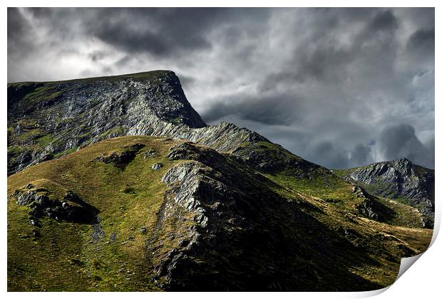 Foule Crag and Sharp Edge  Blencathra Print by Martin Lawrence