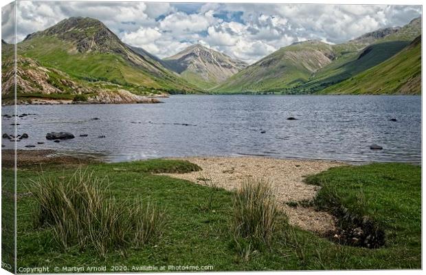 Wastwater & Great Gable, Lake District Landscapes Canvas Print by Martyn Arnold
