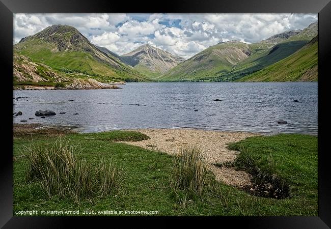 Wastwater & Great Gable, Lake District Landscapes Framed Print by Martyn Arnold