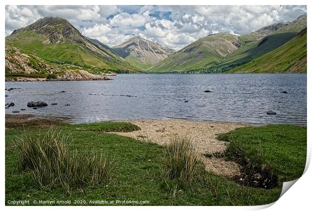 Wastwater & Great Gable, Lake District Landscapes Print by Martyn Arnold