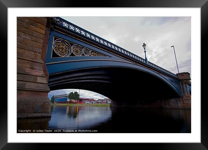 Trent Bridge & The City Ground Framed Mounted Print by Jules Taylor