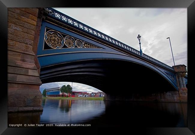 Trent Bridge & The City Ground Framed Print by Jules Taylor