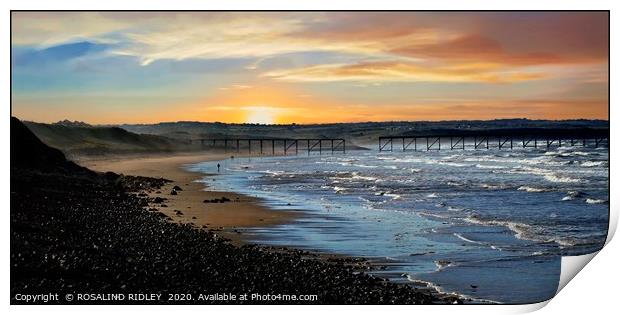 "Hazy sunset at Steetley 2" Print by ROS RIDLEY