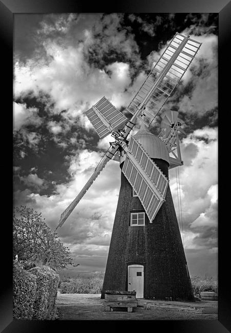 North Leverton Windmill                            Framed Print by Darren Galpin