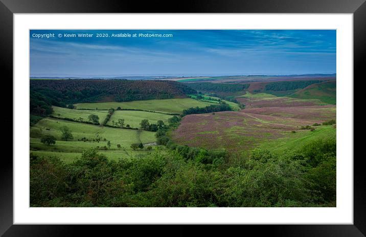 Autumnal Hole of Horcum  Framed Mounted Print by Kevin Winter