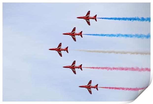 The Red Arrows in formation Print by Simon Marlow