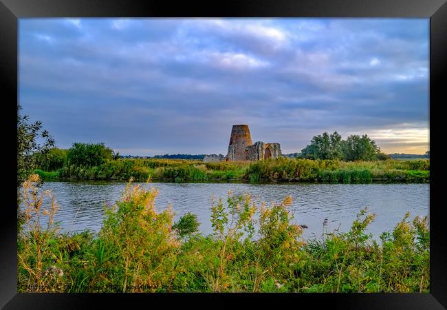 St Benet's Abbey on the River Bure, Norfolk Framed Print by Chris Yaxley