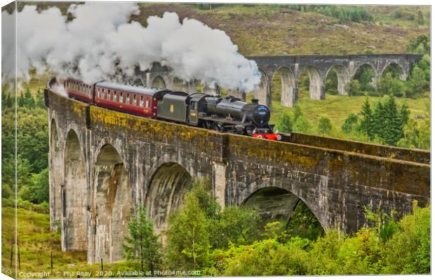 The Jacobite steam train  Canvas Print by Phil Reay