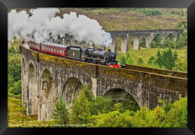 The Jacobite steam train  Framed Print by Phil Reay