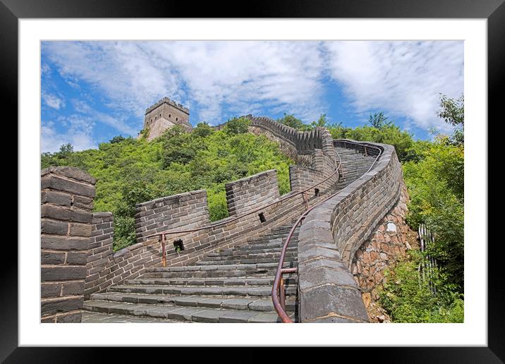 Great Wall of China Framed Mounted Print by Arterra 