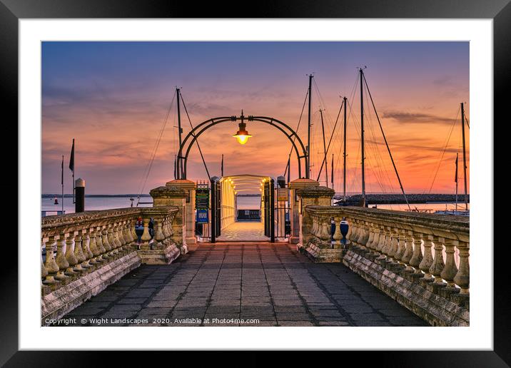 Trinity Landing Cowes Isle Of Wight Framed Mounted Print by Wight Landscapes