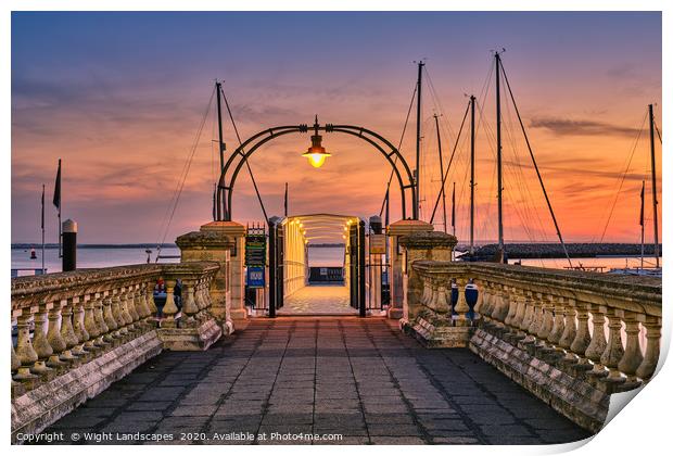 Trinity Landing Cowes Isle Of Wight Print by Wight Landscapes