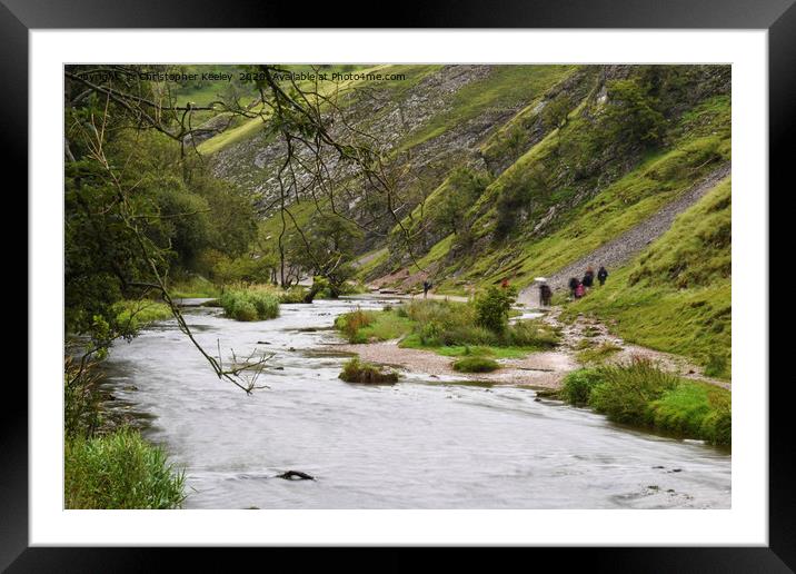 Dovedale, Peak District Framed Mounted Print by Christopher Keeley