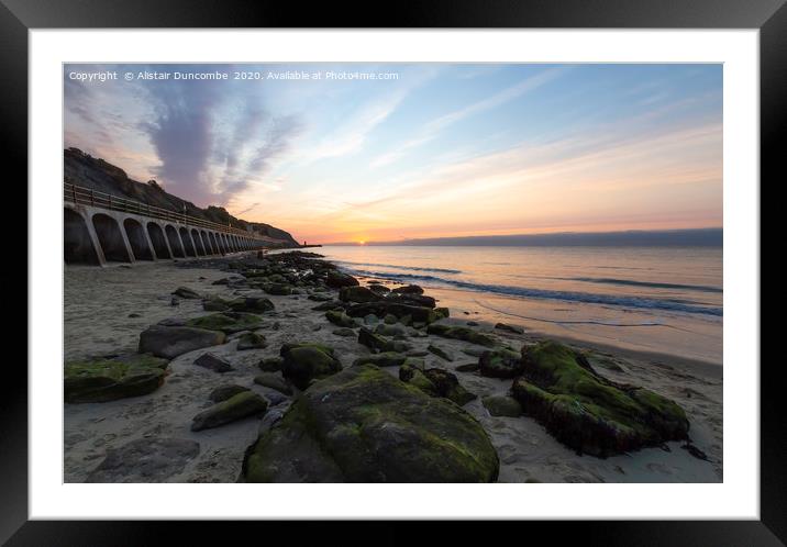 Rise Over Sea  Framed Mounted Print by Alistair Duncombe