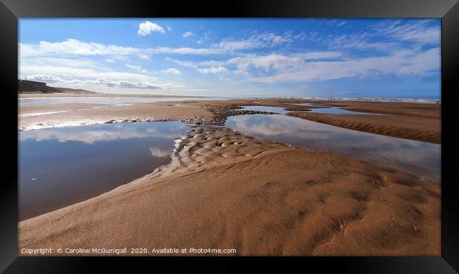 The tide waits for no-one Framed Print by Caroline  McGunigall 