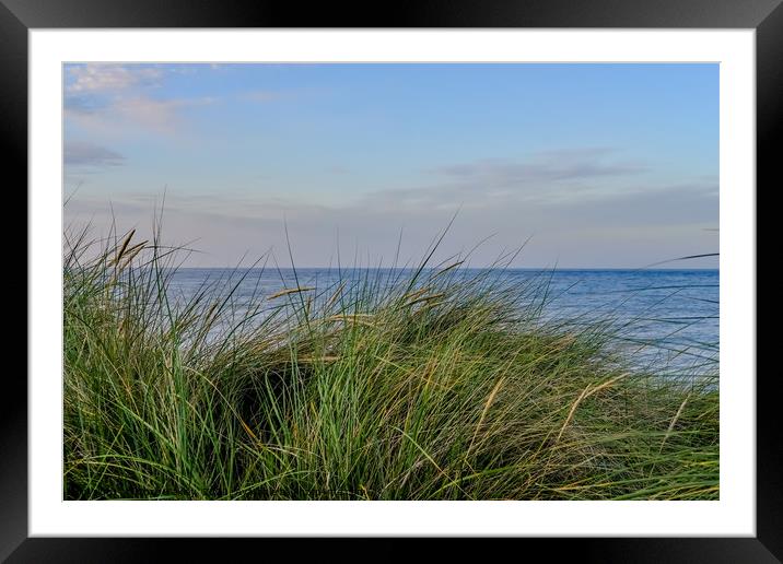 The Norfolk coast captured from the sand dunes Framed Mounted Print by Chris Yaxley