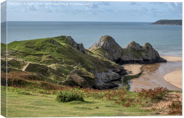 Beautiful Gower Canvas Print by Kevin White