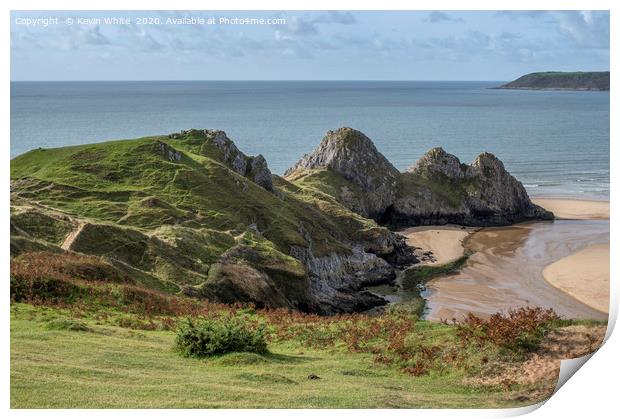 Beautiful Gower Print by Kevin White